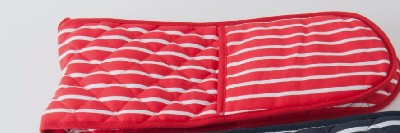 Red Stripe Double Oven Glove